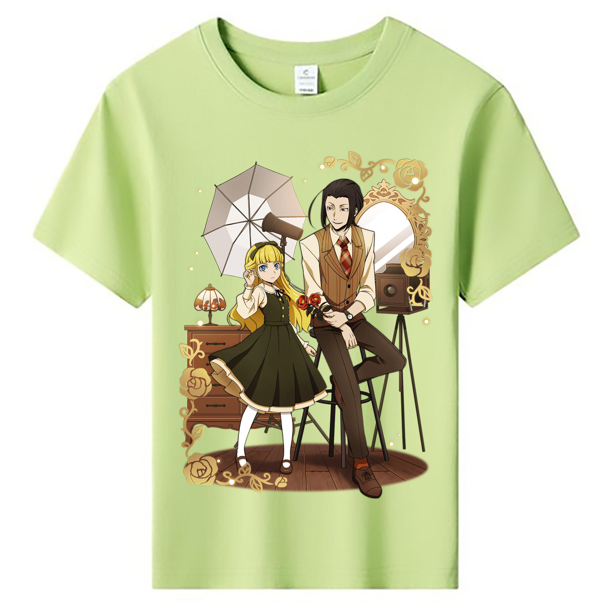 （画像用） 文豪ストレイドッグス Bungo Stray Dogs 綿100％キッズTシャツ（フロントプリント）